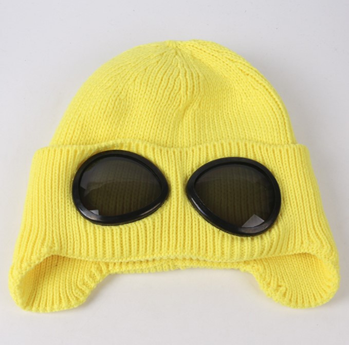 Шапка Jsstore Стрекоза имитация очков One Size Желтый (js2262)