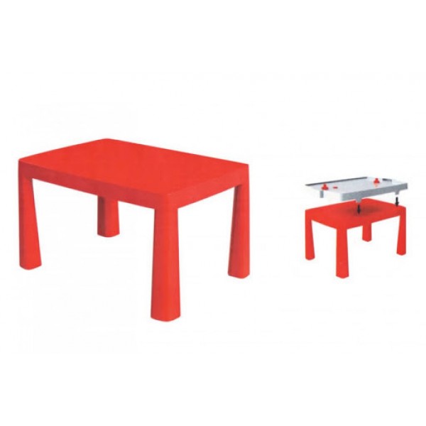 Дитячий ігровий стіл з настільним хоккеєм Doloni Toys 04580/1/2/3/4/5, 2в1 червоний