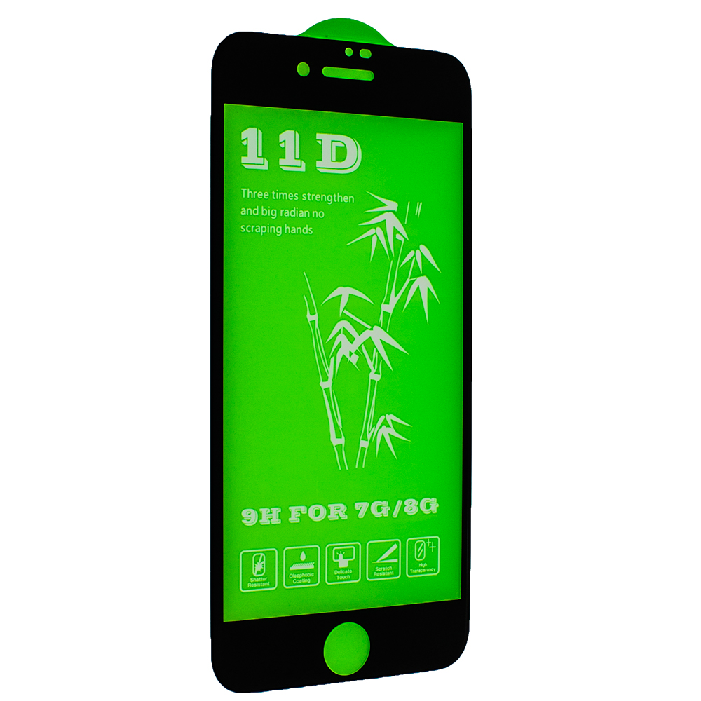 Захисне скло 11D Mirror для Apple iPhone 8/ iPhone 7 Black (7085)