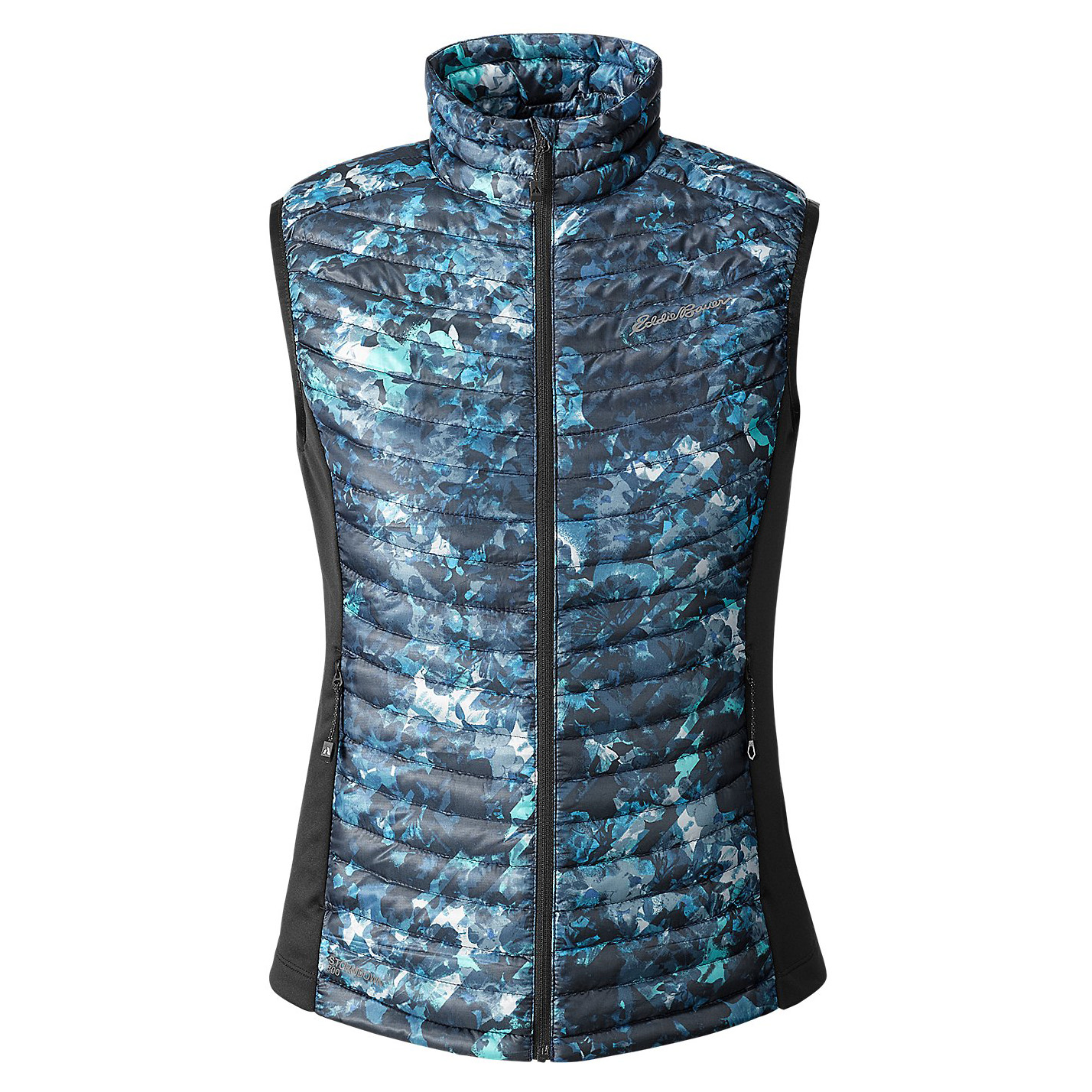 Жилет Eddie Bauer Womens MicroTherm StormDown Vest SAPHIRE XS Черный с синим (1068SP-XS)