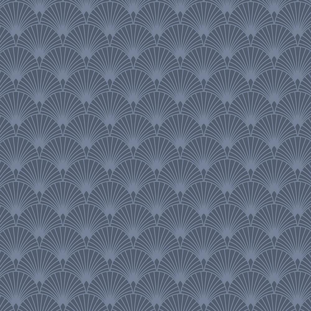 Виниловые обои на флизелиновой основе Graham Brown Kabuki 101366 0.53 х 10.05 м Синий
