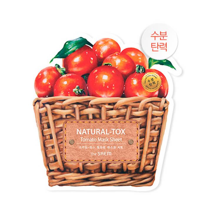 Листова маска-детокс для обличчя з помідорами The Saem Natural-tox Tomato Mask Sheet 20 мл (8806164131015)