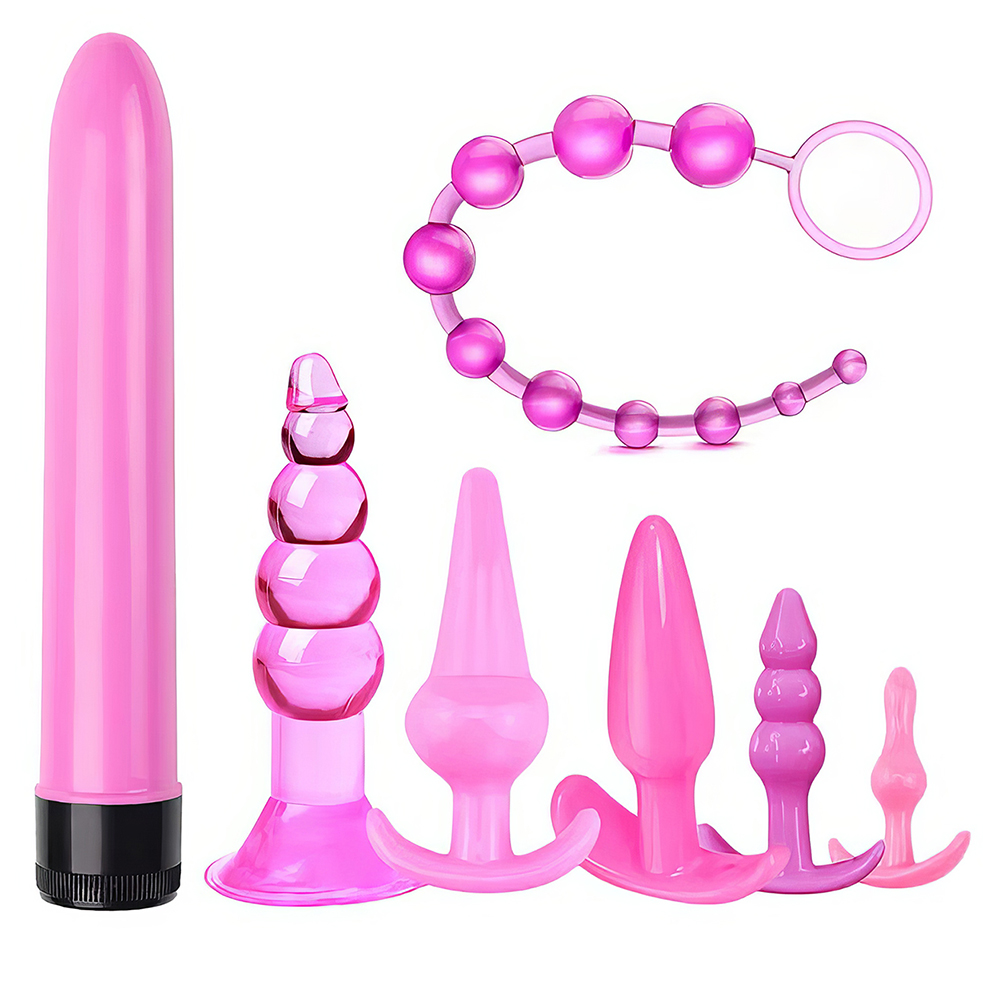 Набор анальных стимуляторов We Love Розовый 7 предметов (pink_OLGS15)