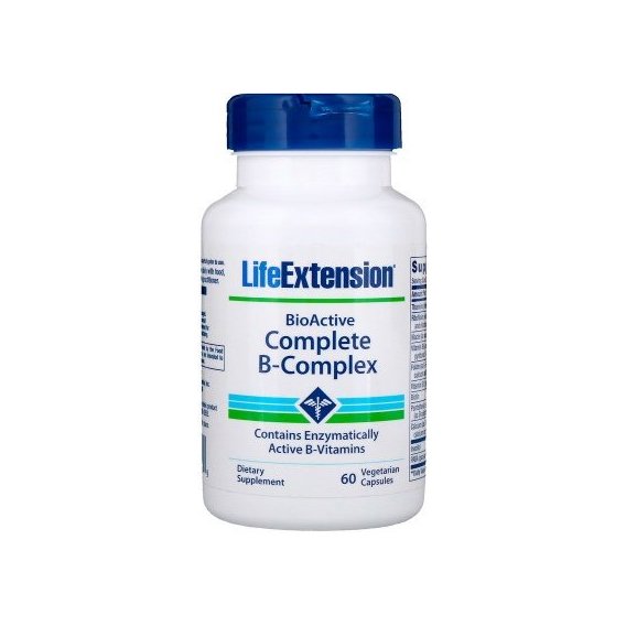 В комплекс Life Extension BioActive Complete B-Complex 60 Veg Caps