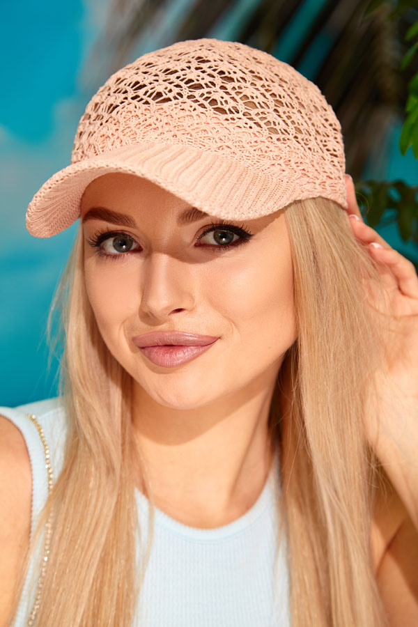 Вязаная бейсболка «Tipster» (4960) Braxton кремовый