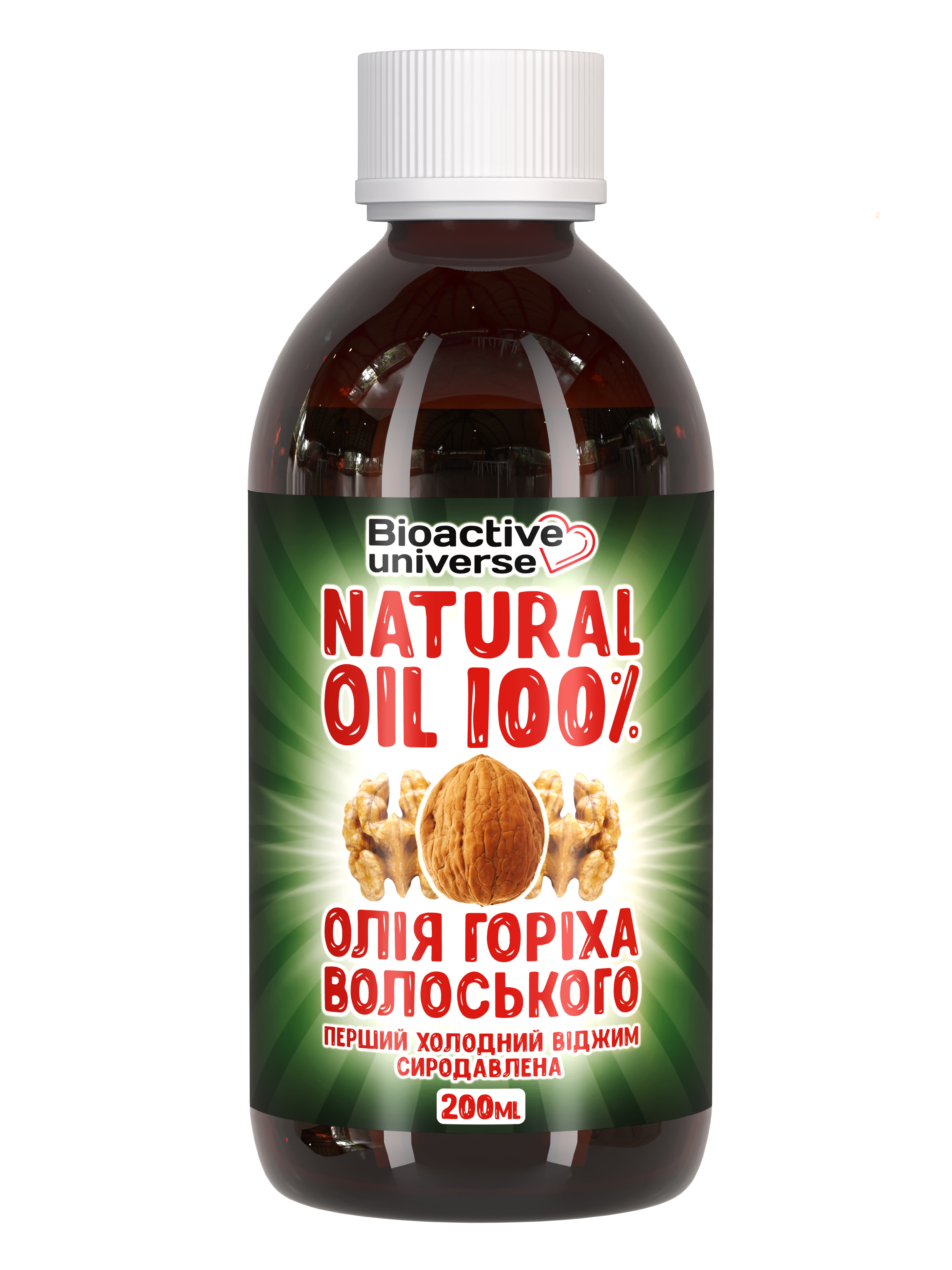 Масло грецкого ореха Bioactive universe Премиум 200 мл (hub_nxr9wf)
