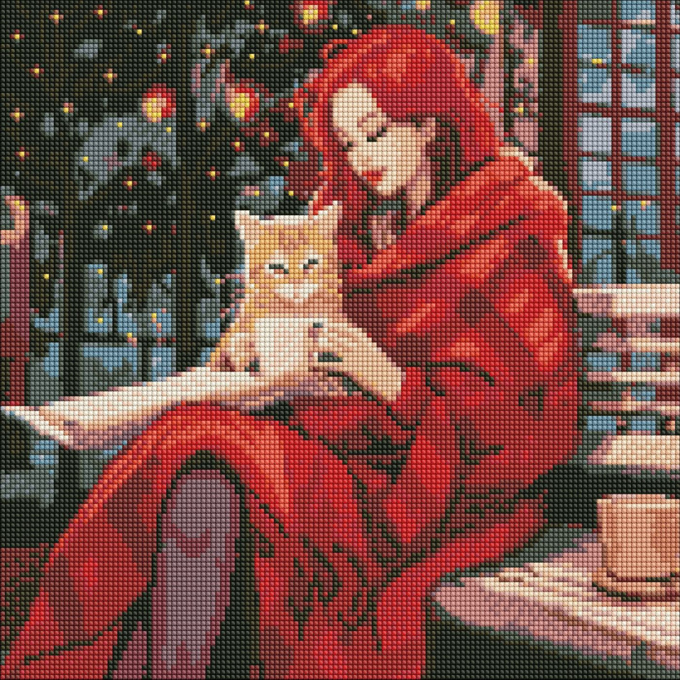 Алмазная мозаика "Неразлучные друзья" ©art_selena_ua Идейка AMO7656 40х40 см