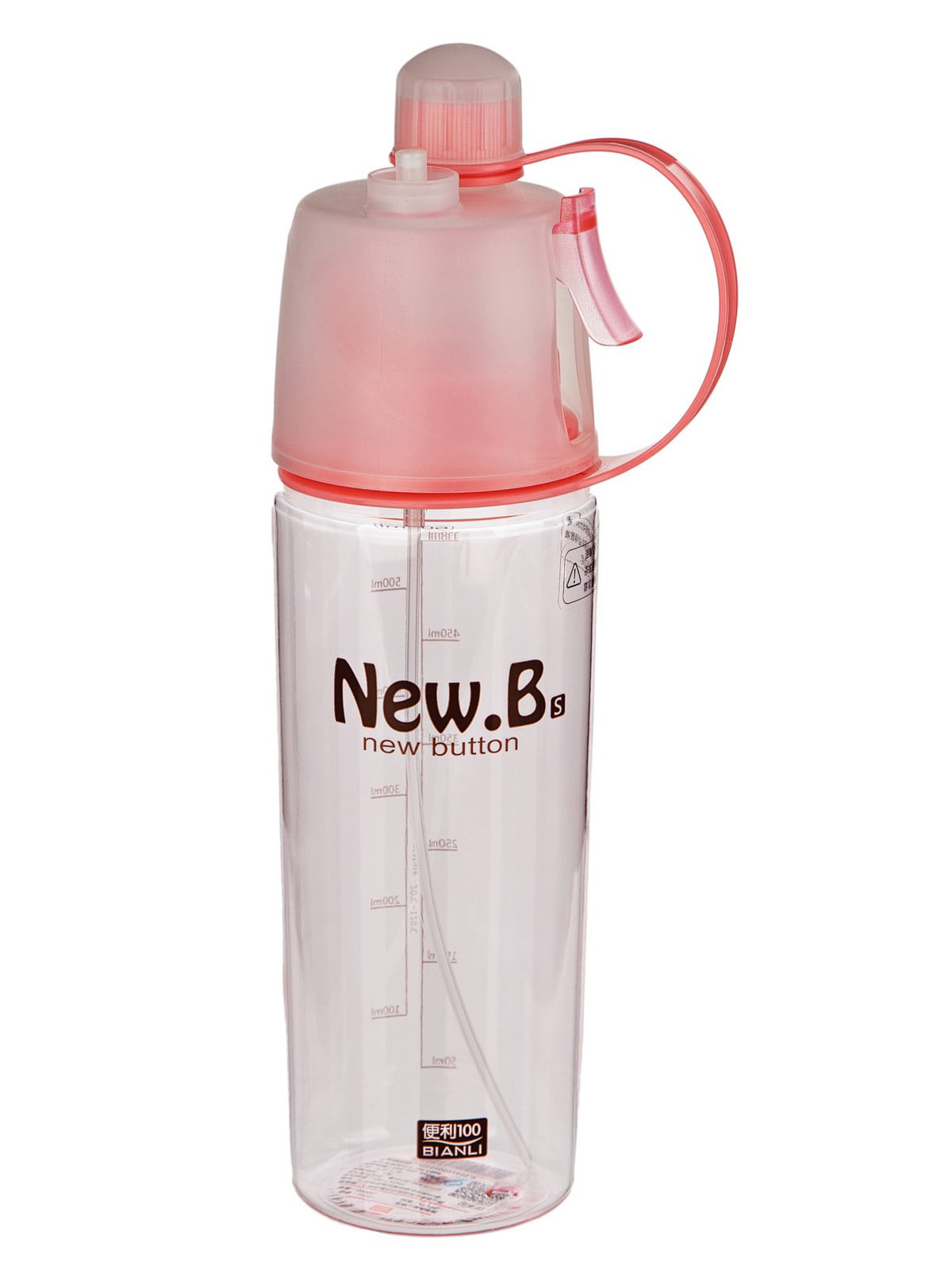 Бутылка для воды New.B 600 мл Розовая (200627)