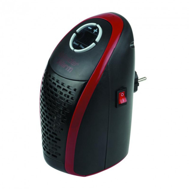 Портативний Міні Обігрівач Wonder Warm 400 W Чорний з червоним (R0099)