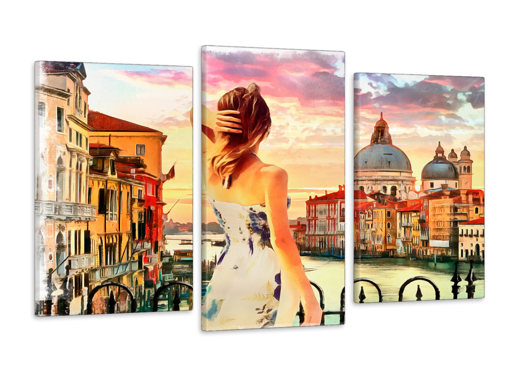 Модульная картина Poster-land Девушка в Венеции 53x100см Арт-511_3