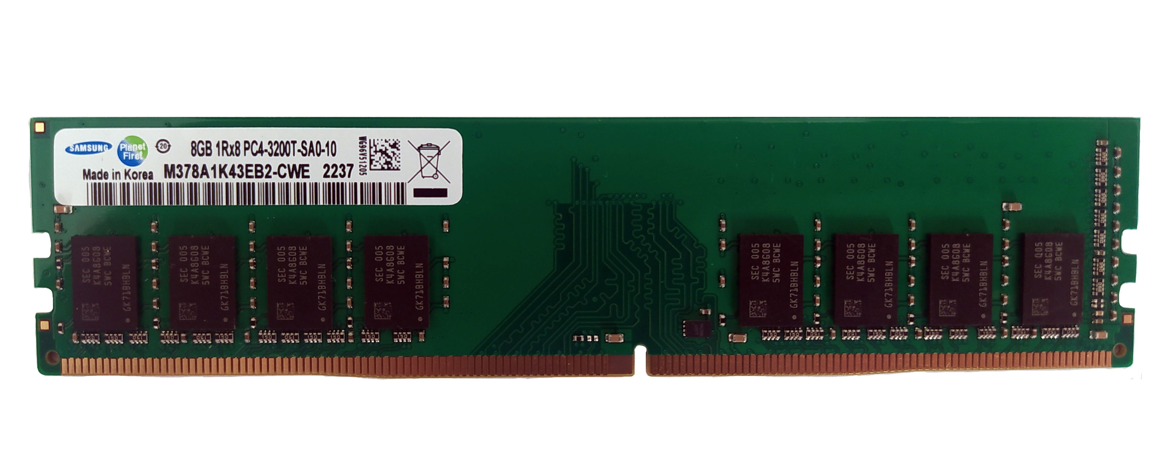 Оперативная память Samsung 8 GB DDR4 3200 MHz (M378A1K43EB2-CWE)