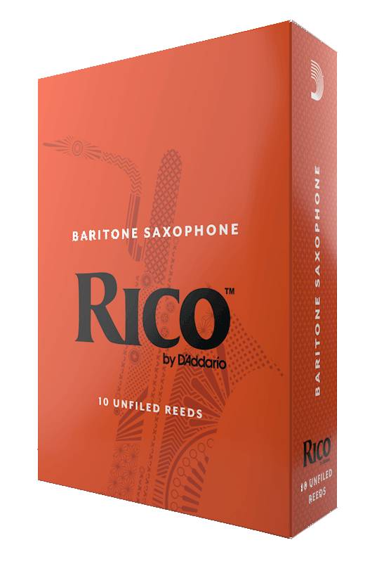 Трости для саксофона баритон D'Addario Rico RLA1025 - Baritone Sax #2.5 - 10-Pack