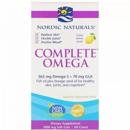 Омега 3-6-9 Nordic Naturals Complete Omega 1000 mg 60 Count Great Lemon taste