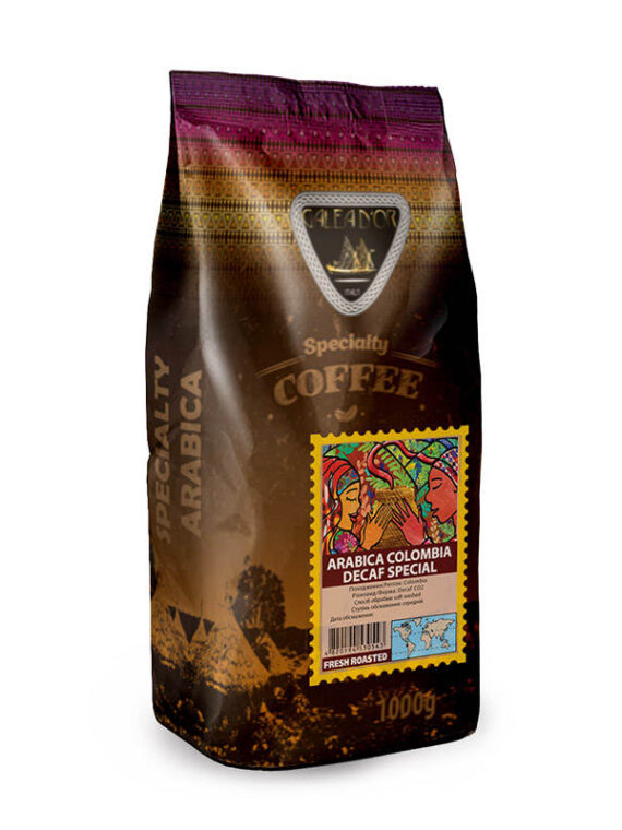 Кофе в зернах Galeador ARABICA COLUMBIA DEFAC 1 кг