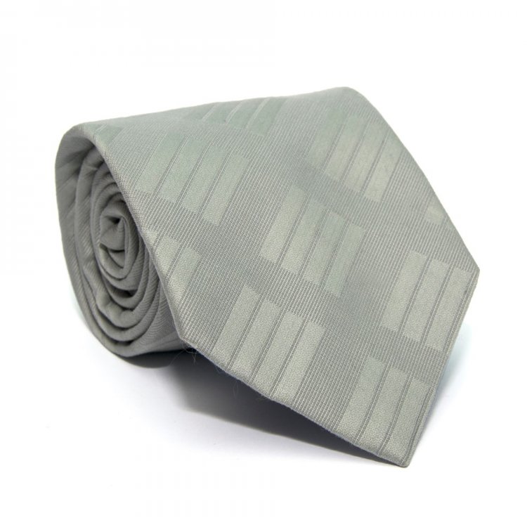 Краватка Rosso Fiorwntino зі смужками сірий ZN-1832