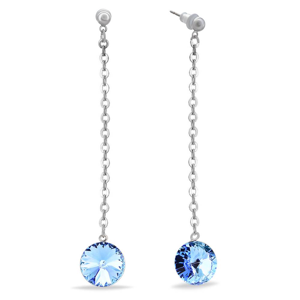 Сережки KOBI Rivoli Kolo на ретиск 10 мм зі Swarovski (7740-1072-12-32)