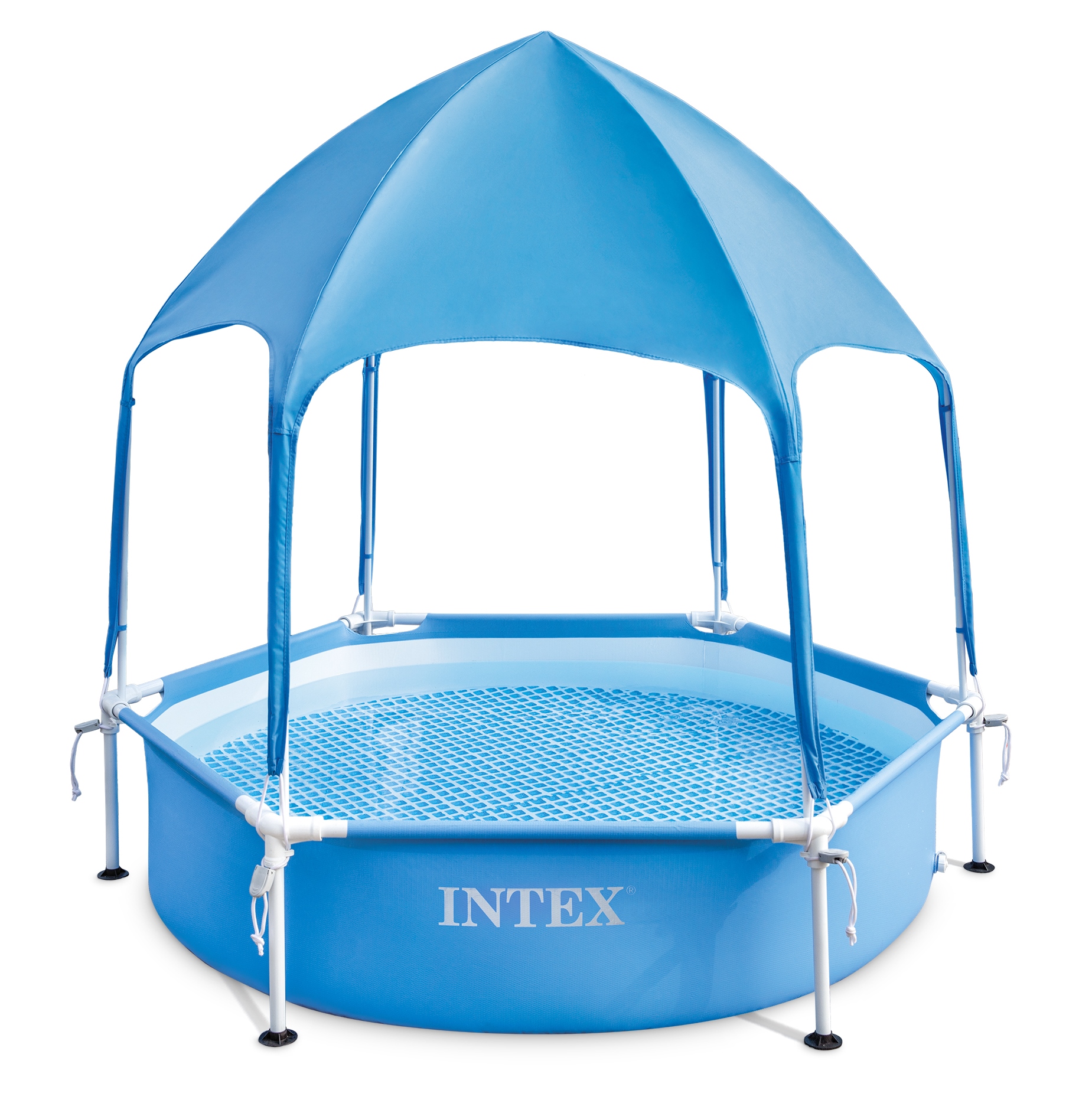 Каркасный бассейн Intex Steel Pro Frame Pool 183x38 см 700 л Голубой (28209)
