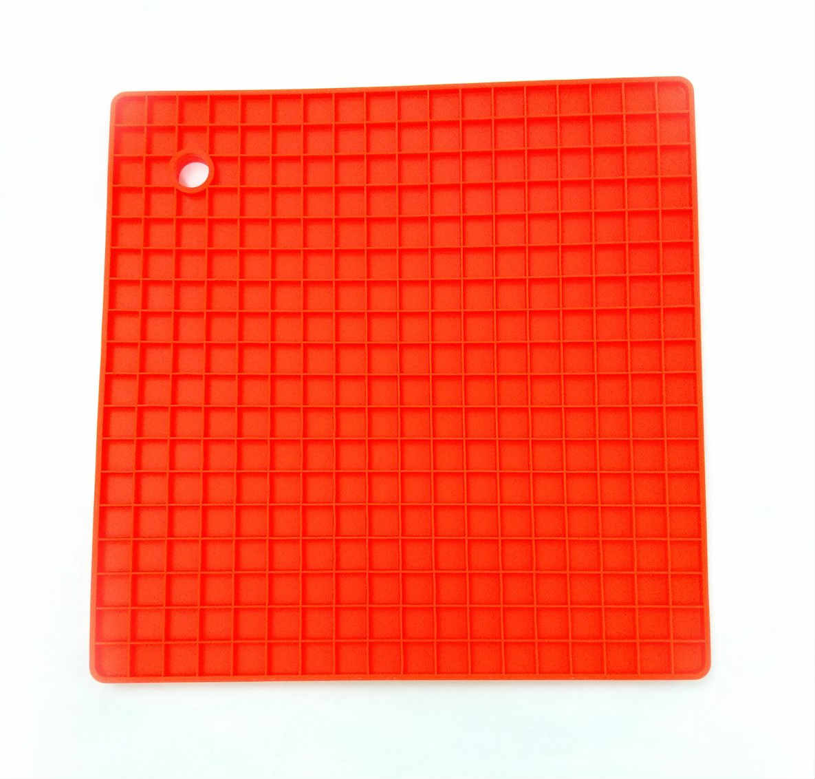 Подставка под горячее силиконовая 17,8 x 17,8 x 0.8 Genes красная