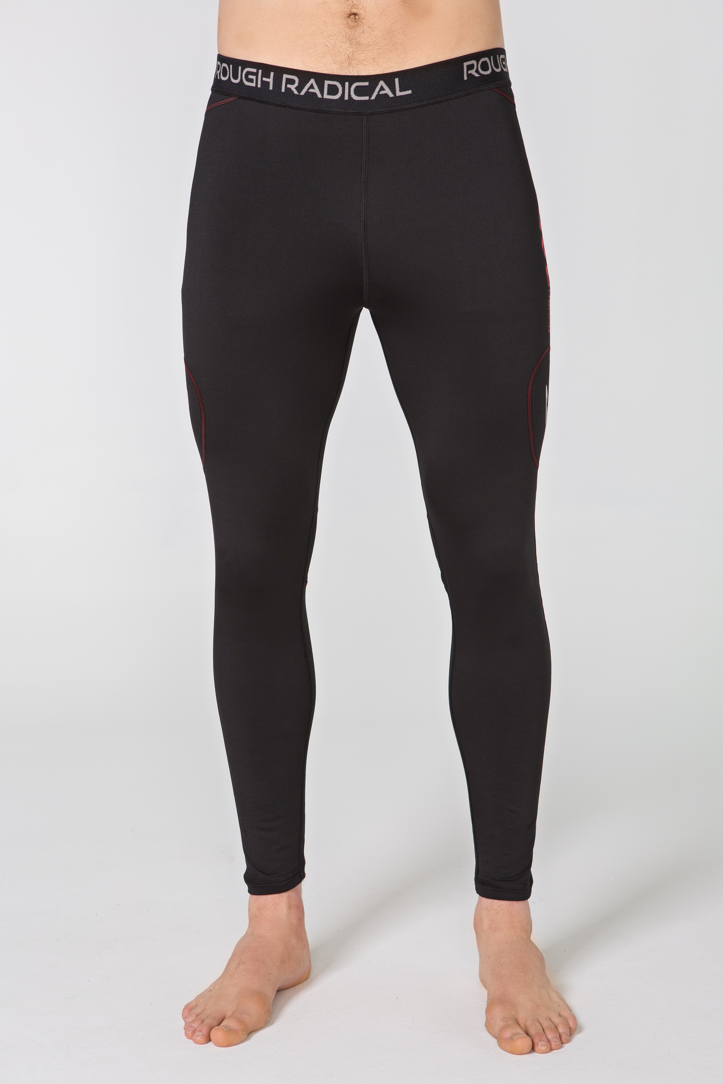 Мужские спортивные утепленные штаны Radical Sprinter L Черно-красные (r0479)