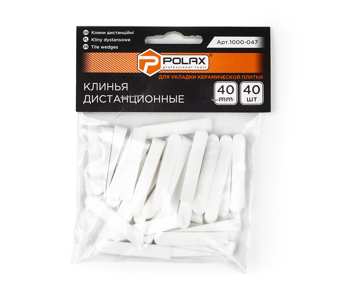 Клини для плитки Polax дистанційні 40 мм (кількість в упаковці 40 шт.) (1000-047)