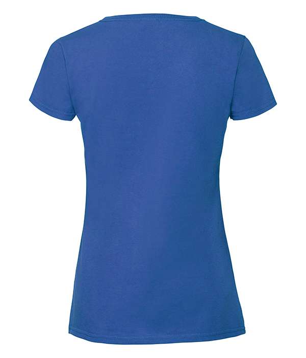 Футболка Fruit of the loom Ringspun Premium T Lady-Fit S Синий (61-424-0)