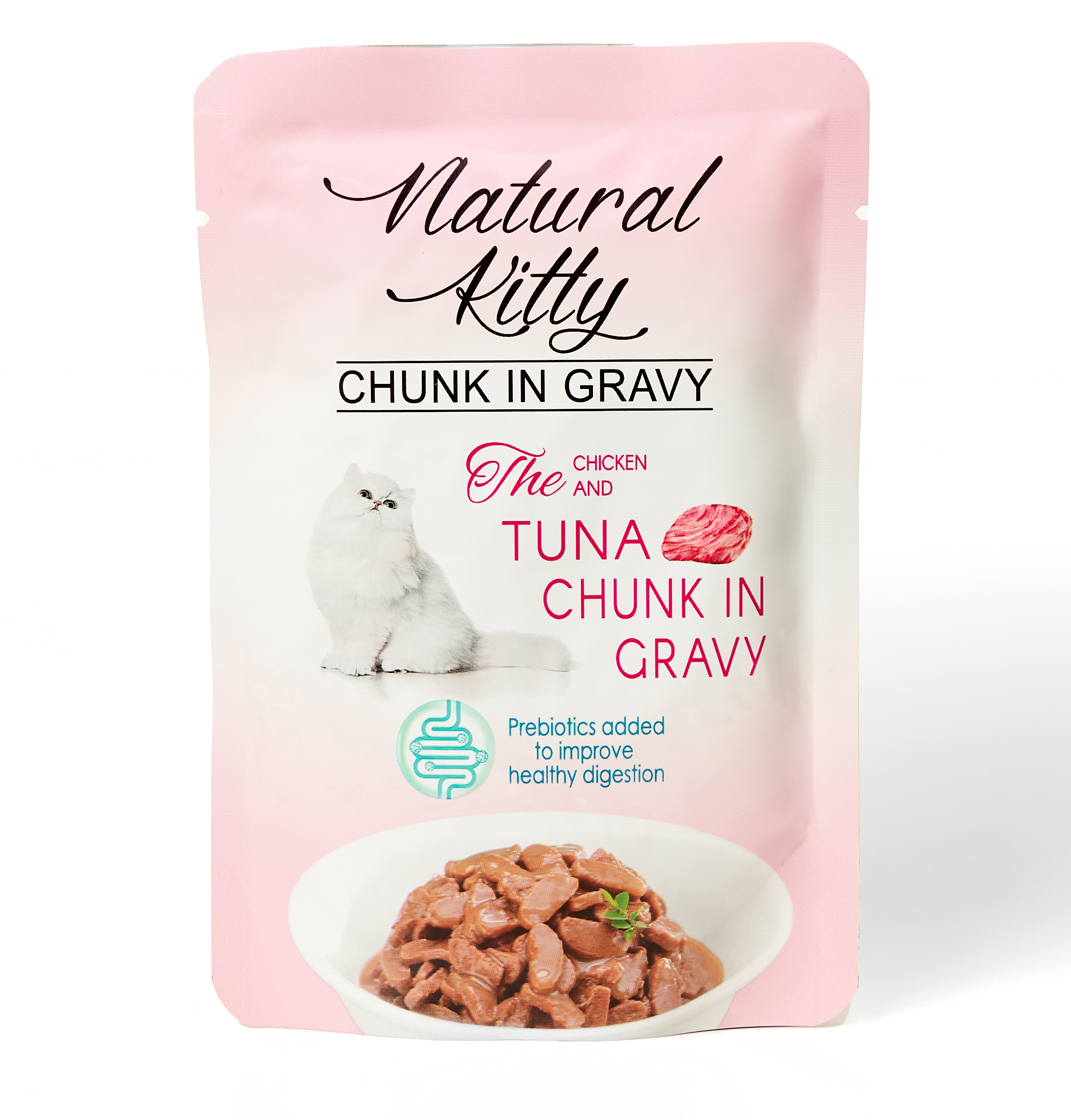 Пауч для котов Natural Kitty Курица Тунец Куриная печень 85 г (NKS240805)