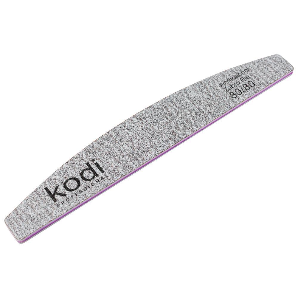 Пилка для нігтів у формі півмісяць Kodi Professional №66 80/80 (00-00064992)