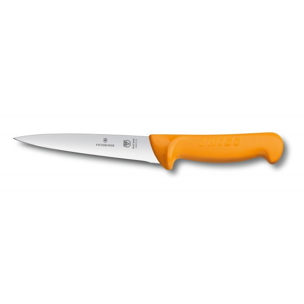 Кухонный нож разделочный Victorinox Swibo BoningSticking 15 см Желтый (5.8412.15)