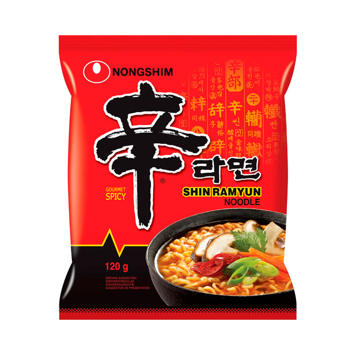 Лапша Рамен с грибами Shin Ramyun Nongshim 120 г (17446)