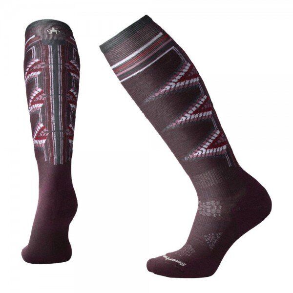 Шкарпетки Smart Wool Wm's PhD Ski Light Pattern SW01331 Bordeaux (1033-SW 01331.590-M)