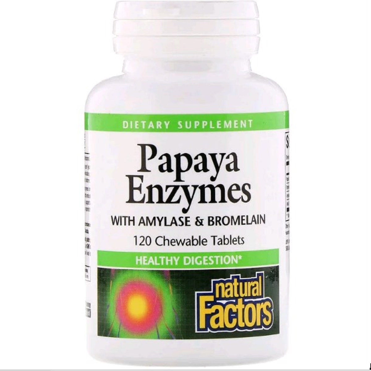 Энзимы папайи Natural Factors Papaya Enzymes 120 таблеток (NFS01749)