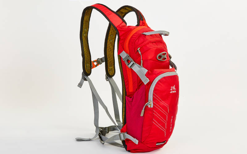 Рюкзак спортивний з жорсткою спинкою planeta-sport GA-2086 22х5х48см Червоний