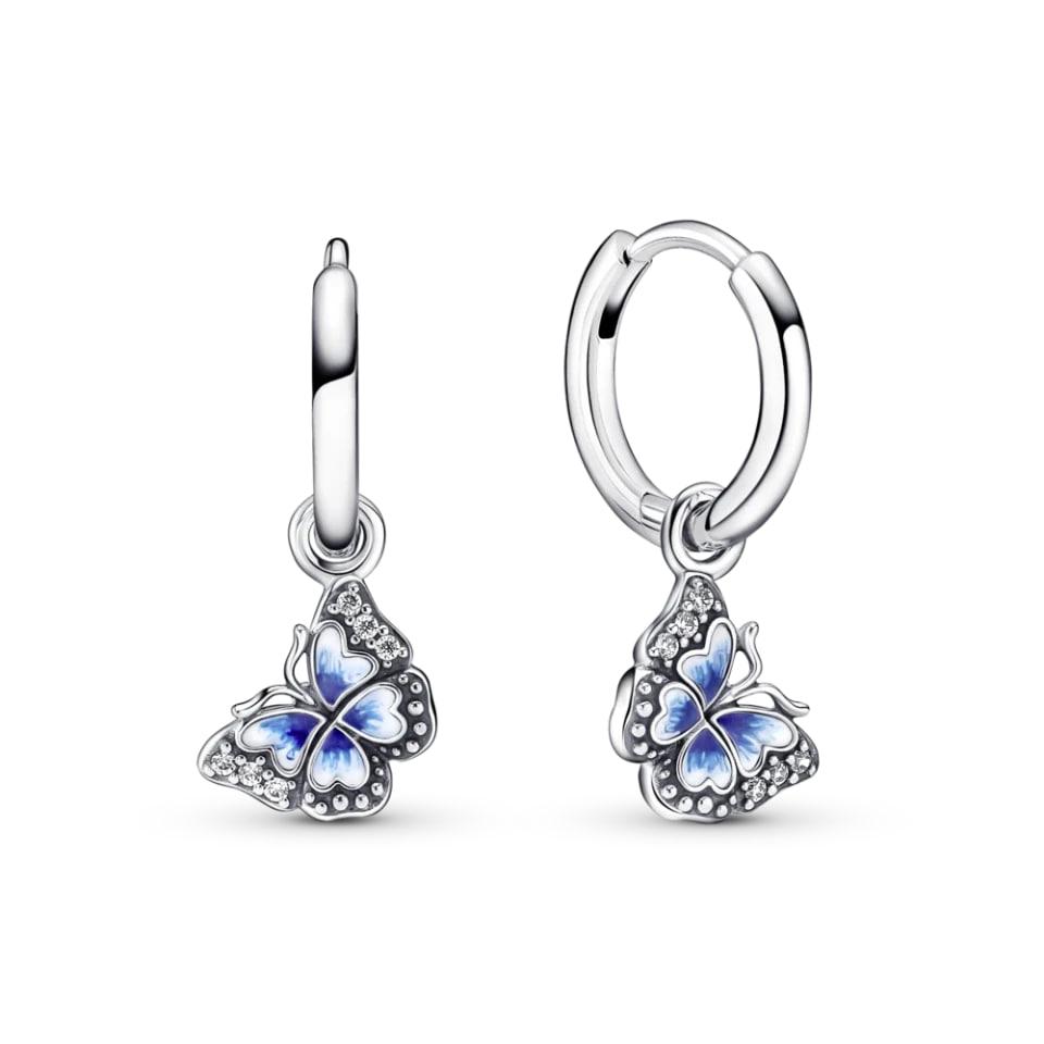 Серьги No Brand Голубые бабочки 290778C01 (2557979797)