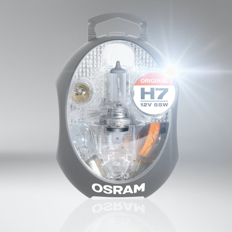 Комплект запасных ламп для легковых автомобилей OSRAM CLK H7