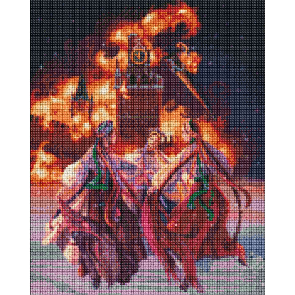 Алмазная мозаика "Огонь свободы" ©Jennifer Sikora Идейка AMO7619 40х50 см