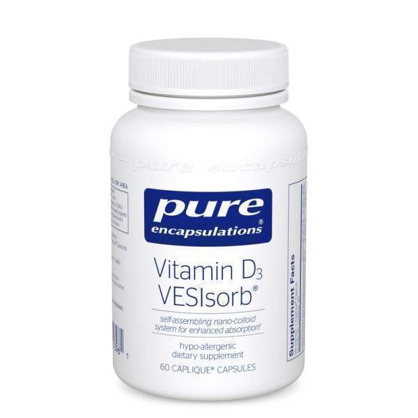 Витамин D3 VESIsorb Pure Encapsulations 60 капсул (21537)