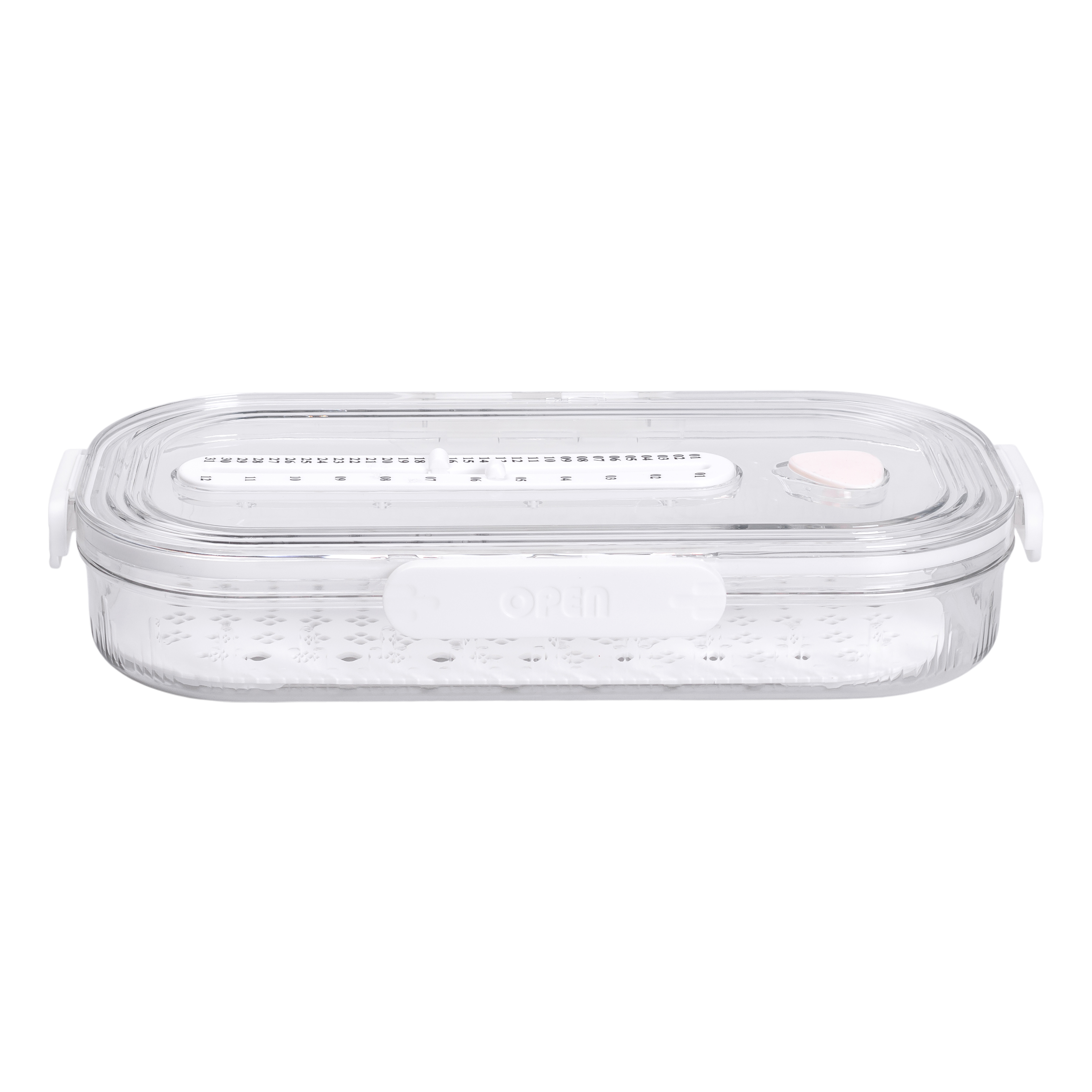 Контейнер для зберігання продуктів YIWU (1 л, білий, 32.5×17.5×6 см)