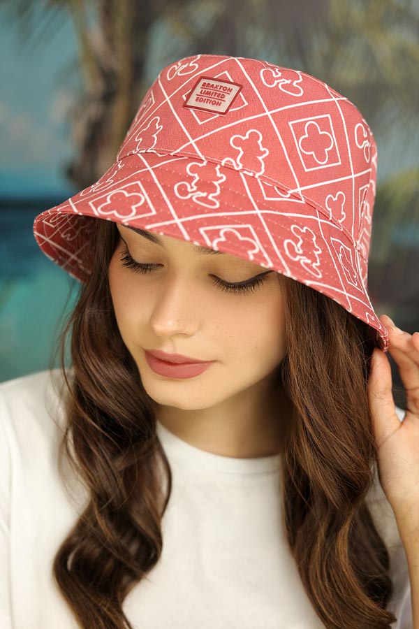 Панама «Микки» Braxton красный + белый 56-60