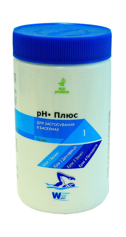 Засіб для регулювання рівня Рh води в басейні РН+ (Плюс) WWW 1кг (туба)