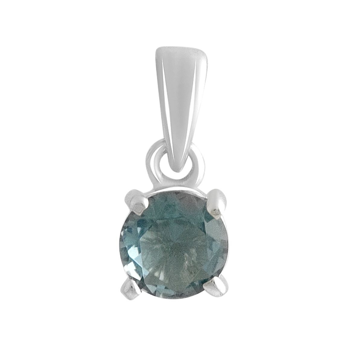 Серебряная подвеска SilverBreeze с топазом Лондон Блю 0.35ct (2140252)