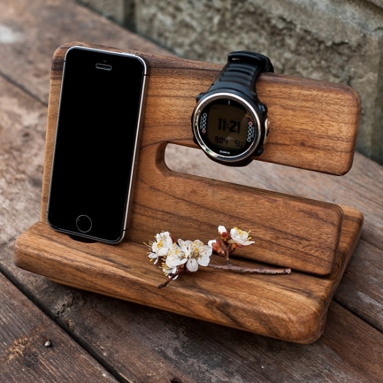 Органайзер для телефону та аксесуарів Wood Organizer Коричневий (T122319)
