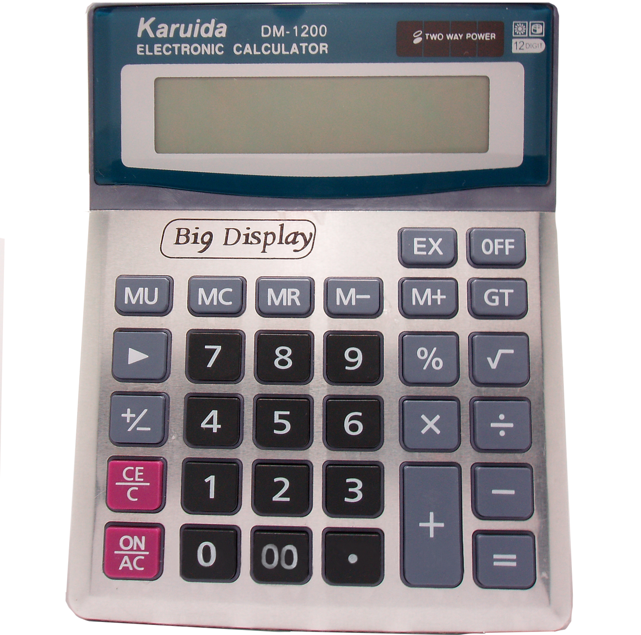 Настільний калькулятор Karuida DM-1200V, сірий