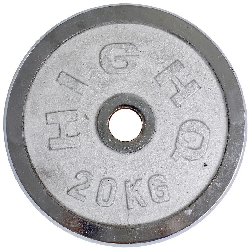 Млинці (диски) хромовані HIGHQ SPORT TA-1458-20B 52мм 20кг Хром