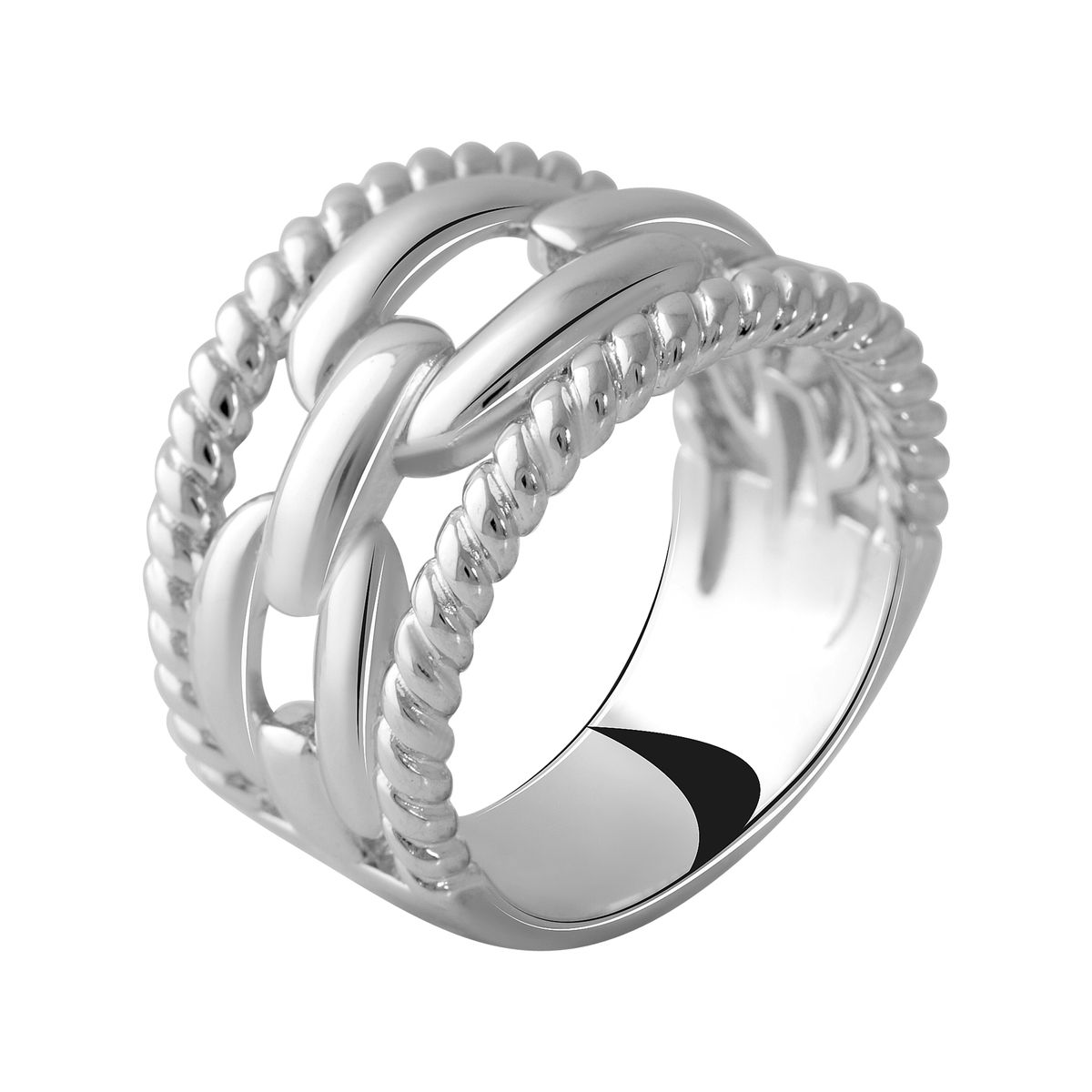 Серебряное кольцо SilverBreeze без камней (2051220) 17.5 размер