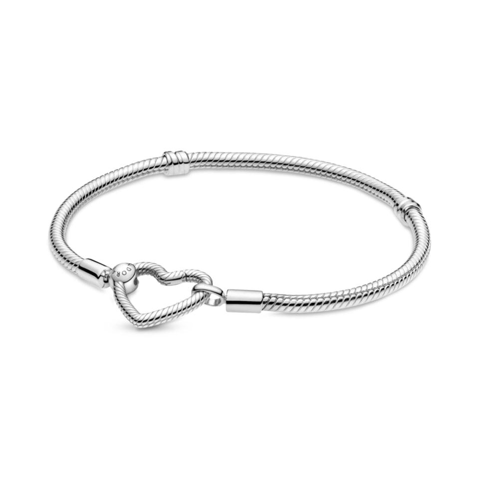 Браслет с открывающейся застежкой-сердцем No Brand 599539C00 17 см (2545175422)