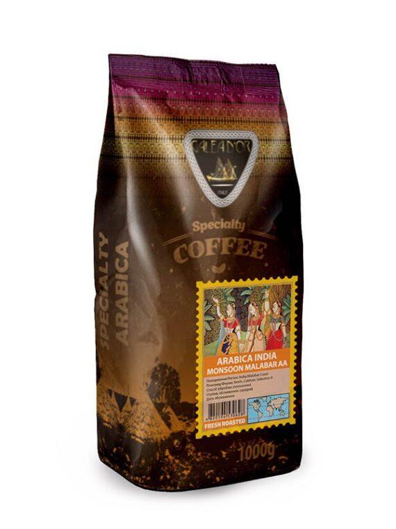 Кофе в зернах ARABICA INDIA MONOSOON MALABAR 1 кг (hub_xGOV54466)