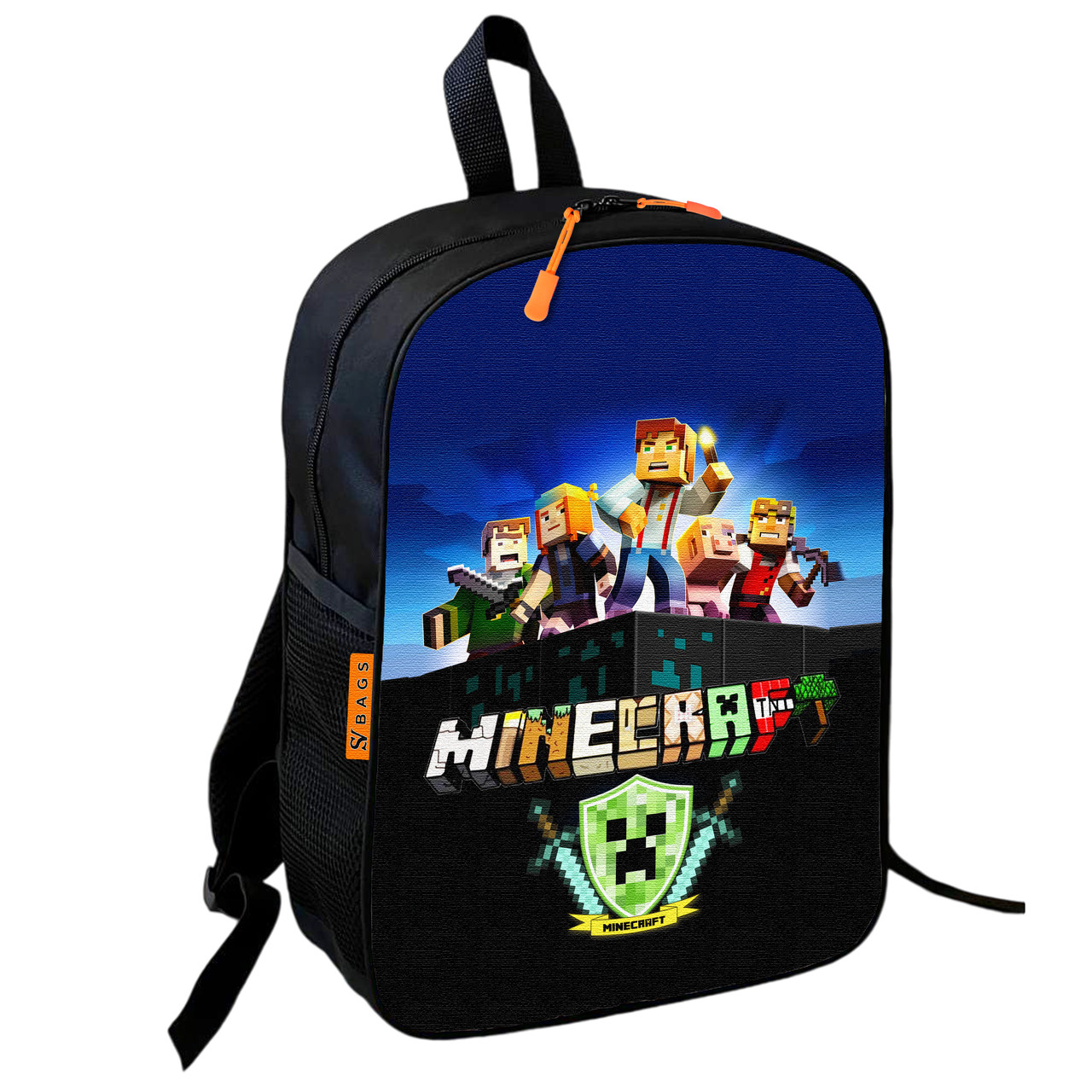 Дитячий шкільний рюкзак Minecraft Creeper 36×27×13 см