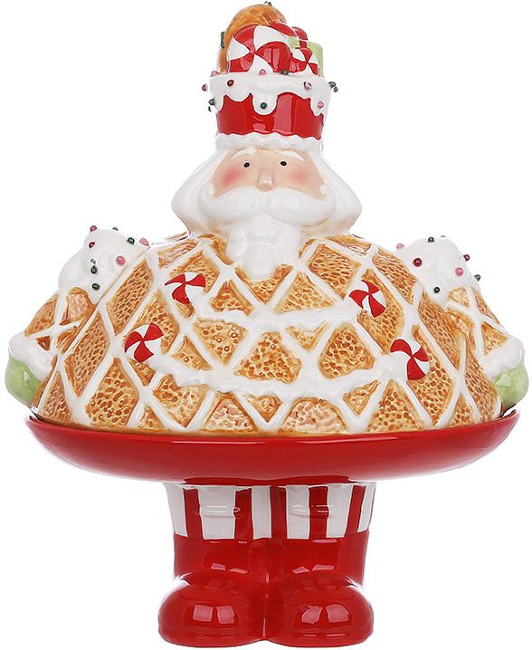 Емкость с крышкой BonaDi Gingerbread soldier для сладкого 21х17х26 см Разноцветный DP232114