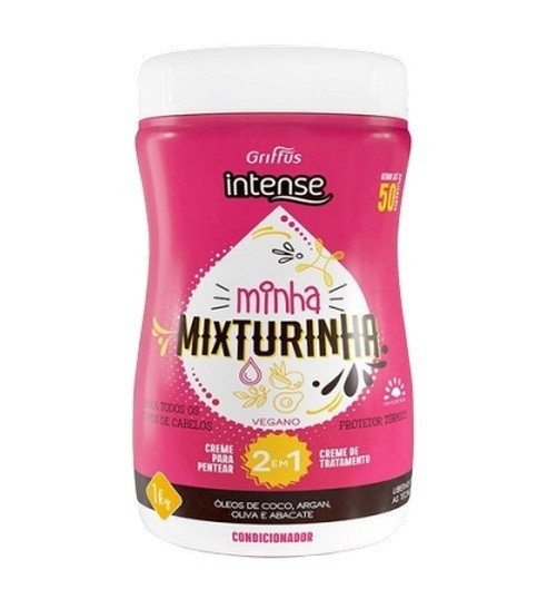 Маска-сыворотка 2в1 для сухих волос Griffus Intense creme 2 em 1 Minha Mixturinha 1000 g (41579)