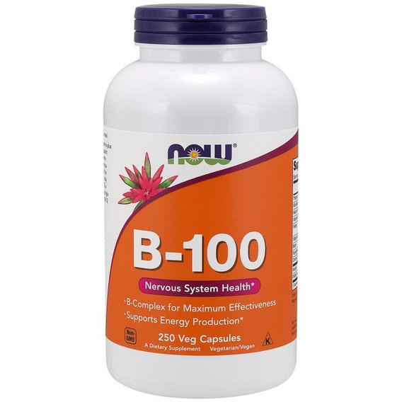 В комплекс NOW Foods Vitamin B-100 250 Veg Caps